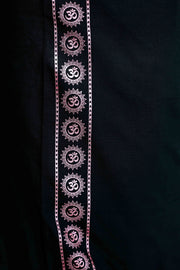 Black Dhothi – Printed Design