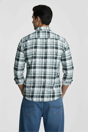 Harbour Slim Fit Checked Men Pure Cotton Casual Shirt