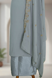 Georgette Churidar Material with Thread Work & Sequins