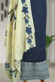 Cotton Churidar Material with Sequins & Thread Work