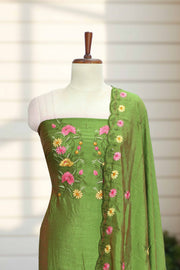 Silk Churidar Material