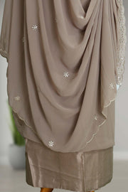 Georgette Churidar Material-Embroidery Thread