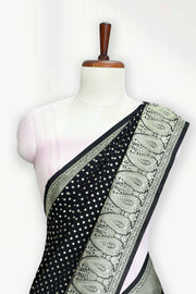 Banarasi Silk Saree with Body Butta & Border Design