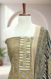 Cotton Churidar Material Thread and Sequins Work