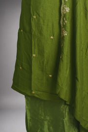 Sequin Elegance Silk Churidar Material