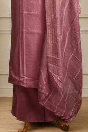 Silk Churidar Material – Golden Thread Work with Sequins