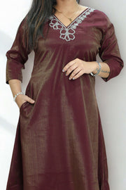 Flared Top – Beads & Sequins Work