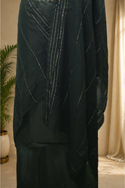 Silk Churidar Material – Golden Thread Work with Sequins