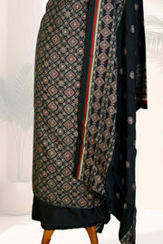 Elegant Ajrakh Print Modal Silk Churidar Set