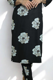 Co-Ord Set – Button Work Printed Design