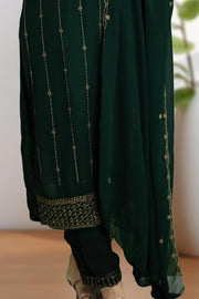 Churidar – Golden Embroidery Thread Work & Sequins