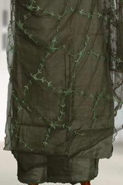 Elegant Silk Churidar Material-Floral Print
