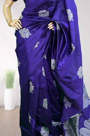 Soft Silk Saree – Floral Elegance in Semi Silk