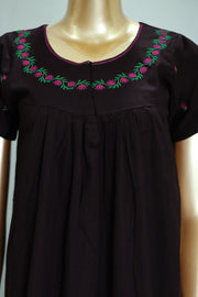 Flowers Nighty – Embroidery Work