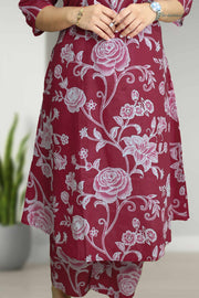 Cotton Co-Ord Set – Floral Print