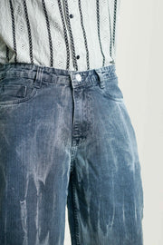 Parswam Denim Wide-Leg Mens Super Baggy Jeans