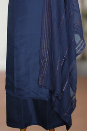 Silk Churidar Material – Golden Thread Work