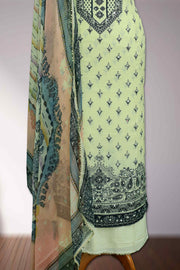 Floral Mirror Work Georgette Churidar Material