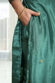 Silk Churidar with Stone Work