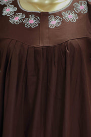 Flowers Nighty – Embroidery Work