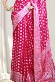 Banarasi Silk Saree – Dew Drop Elegance