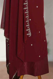 Georgette Churidar Material – Golden Thread Work with Stone