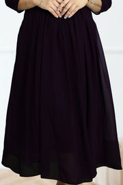 Flared Georgette Kurti – Cut Bead & Sequins Work