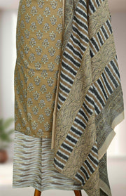 Cotton Churidar Material Thread and Sequins Work