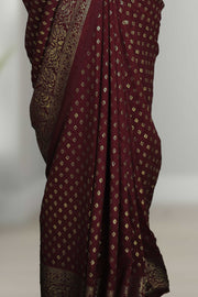 Fancy Saree – Golden Print