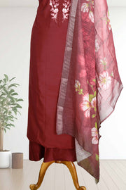 Elegant Silk Churidar Set – Graceful and Timeless