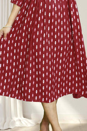 Rayon Charm Printed Flair Top