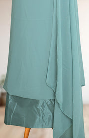 Georgette Churidar Material – Golden Thread Work