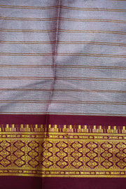 Soft Silk Saree – Check Pattern with Border