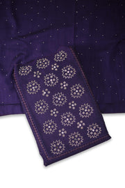 Silk Churidar Material – Stone with Mirror Work