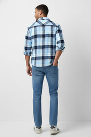 Men Classic Checked Corduroy Casual Shirt
