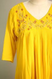 Sequin Cut Bead Georgette Long Top