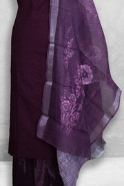 Hakoba Churidar Material with Embroidery Work