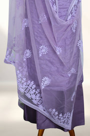 Silk Churidar Material – Thread Work with Button