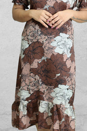 Night Dress-Semi Chiffon