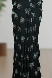 Semi Georgette Saree – Full Body Print Work