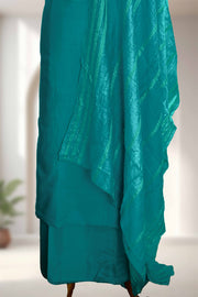 Silk Churidar Material with Sequin & Golden Thread Embroidery