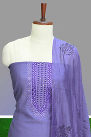 Elegant Silk Churidar Material – Embroidered Floral Charm