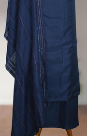 Silk Churidar Material – Golden Thread Work