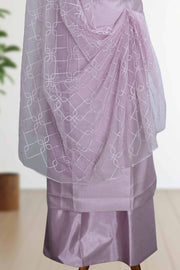 Silk Churidar Material – Sequins with Embroidery & Thread Work