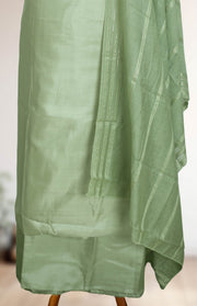 Silk Churidar Material – Golden Thread Work