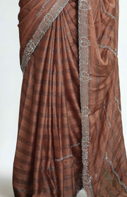 Fancy Saree – Stone Work Semi Chiffon