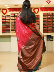 Full Body Bootta Work Saree with Traditional Border and Palla