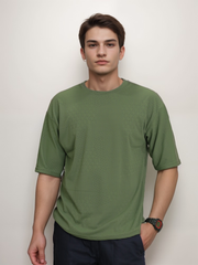 HOG & FOG Five Sleeve Round Neck T-Shirt