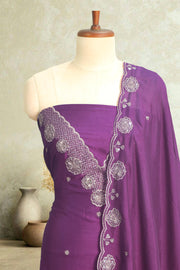 Sequin Elegance Silk Churidar Material