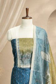 Sequin Mirror Silk Churidar Material